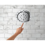 Recharge 6-Spray 9.1 in. Single Wall Mount Fixed Shower Head in Polished Chrome - Super Arbor