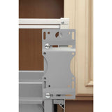 Rev-A-Shelf 35-Quart Plastic Soft-Close Pull-Out Trash Can, Aluminum Frame