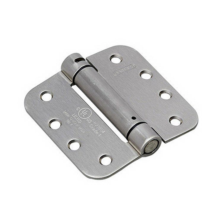 Full Mortise Inset Brushed Nickel Self-Closing Hinge (1-Unit)