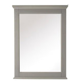 24.00 in. W x 32.00 in. H Framed Rectangular  Bathroom Vanity Mirror in Gray