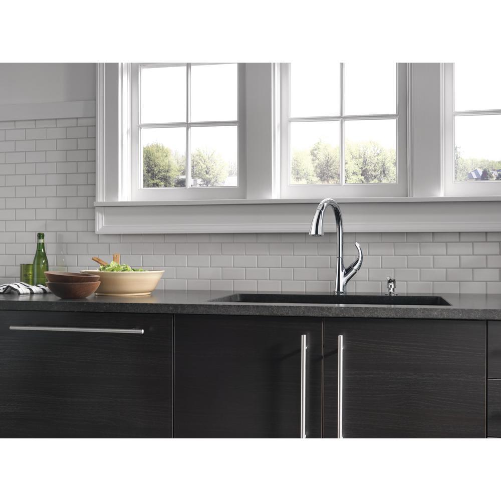 Parkwood Single-Handle Pull-Down Sprayer Kitchen Faucet in Chrome - Super Arbor