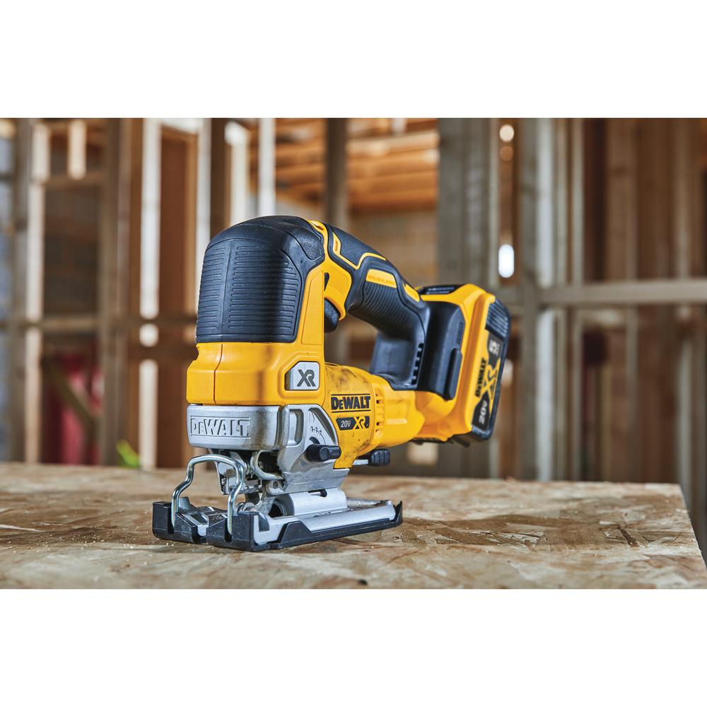 20-Volt MAX Lithium-Ion Cordless Brushless Jigsaw (Tool-Only) with 20-Volt MAX 3.0Ah Battery and Charger