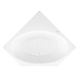 Mali 5 ft. Acrylic Corner Drop-in Air Bath Tub in White - Super Arbor