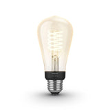 Philips Hue White ST19 LED 40W Equivalent Dimmable Wireless Edison Smart Light Bulb with Bluetooth