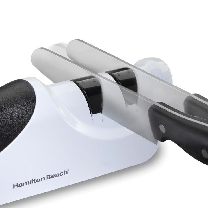 2-Stage Variable-Grit Diamond Coated Electric Knife Sharpener