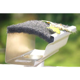 4 ft. Black Fiber 5K Style Insert Gutter Guard (8-Box) - Super Arbor