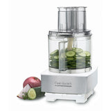 Custom 14-Cup 2-Speed White Stainless Steel Food Processor with Pulse Control