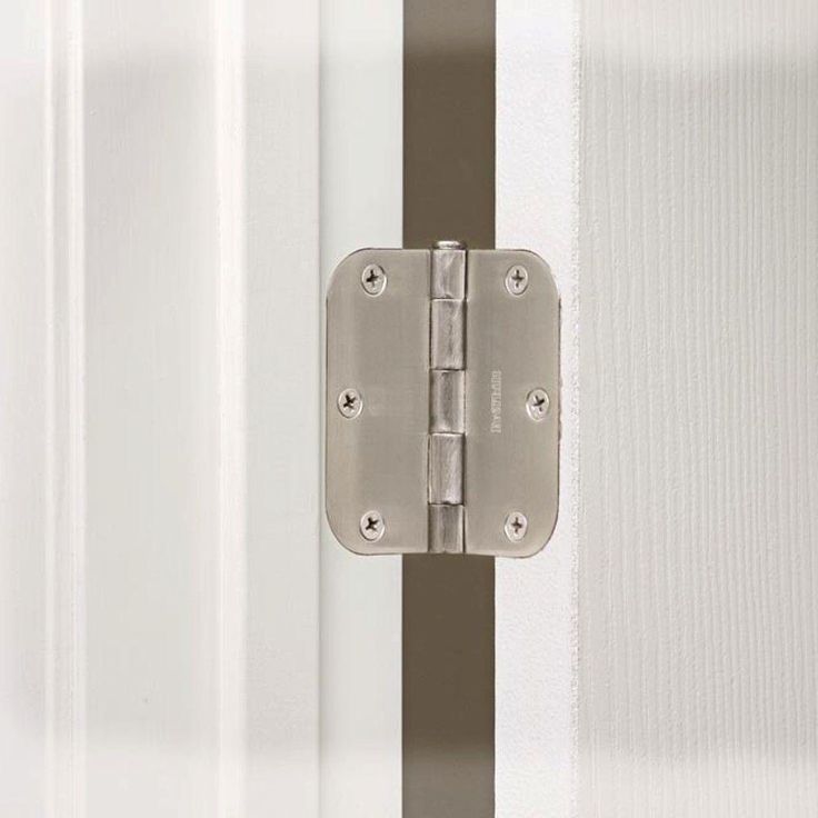 3-1/2 in. x 5/8 in. Radius Satin Nickel Smooth Action Door Hinge