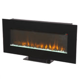 42 in. Infrared Wall Mount Electric Fireplace in Black - Super Arbor