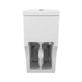 Sublime 1-Piece 0.8/1.28 GPF Dual Flush Elongated Toilet in White - Super Arbor