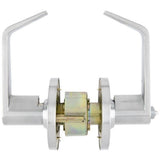 Commercial 2-3/4 in. Satin Chrome Heavy Duty Keyed Entry Door Lever - Super Arbor