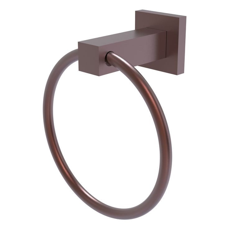 Allied Brass Montero Matte Black Wall Mount Towel Ring