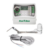9-Station Indoor Simple-To-Set Irrigation Timer and Wired Rain Sensor Bundle - Super Arbor