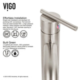 Dianthus White Matte Stone Vessel Bathroom Sink and Seville Bathroom Vessel Faucet in Brushed Nickel - Super Arbor