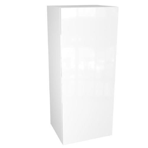 Cambridge 12-in W x 42-in H x 12-in D Glossy White Engineered Wood Door Wall Stock Cabinet