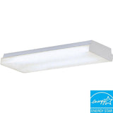 2-Light White Fluorescent Fixture - Super Arbor