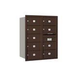 3700 Horizontal Series 9-Compartment Recessed Mount Mailbox - Super Arbor