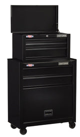 CRAFTSMAN 1000 Series 26.5-in W x 44.25-in H 5 Ball-bearing Steel Tool Chest Combo Black)