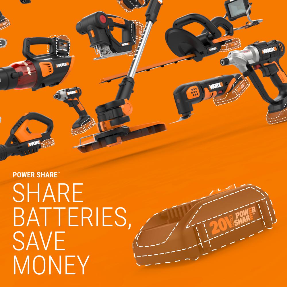 POWER SHARE 20-Volt Axis Cordless Reciprocating and Jig Saw (Tool Only)