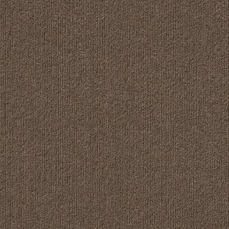 Foss Peel and Stick Design Smart Mocha Rib 18 in. x 18 in. Residential Carpet Tile (10 Tiles/Case)