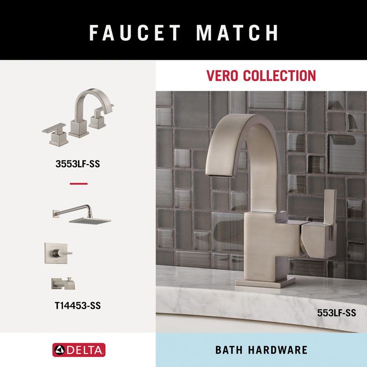 DELTA 4-Piece Vero Decorative Bathroom Hardware Set