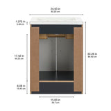 Style Selections Potter 24-in Blue Single Sink Bathroom Vanity with White Cultured Marble Top