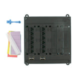 Structured Media Twist and Mount Patch Panel with 12 Cat 5e Ports, Black - Super Arbor
