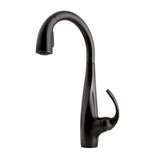 Avanti Single-Handle Pull-Down Sprayer Kitchen Faucet in Stainless Steel - Super Arbor