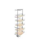 Rev-A-Shelf 16-in W x 58.25-in H 5-Tier Pull Out Metal Soft Close Baskets & Organizers