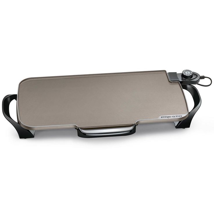 264 sq. in. Black Ceramic Electric Griddle with Temperature Sensor