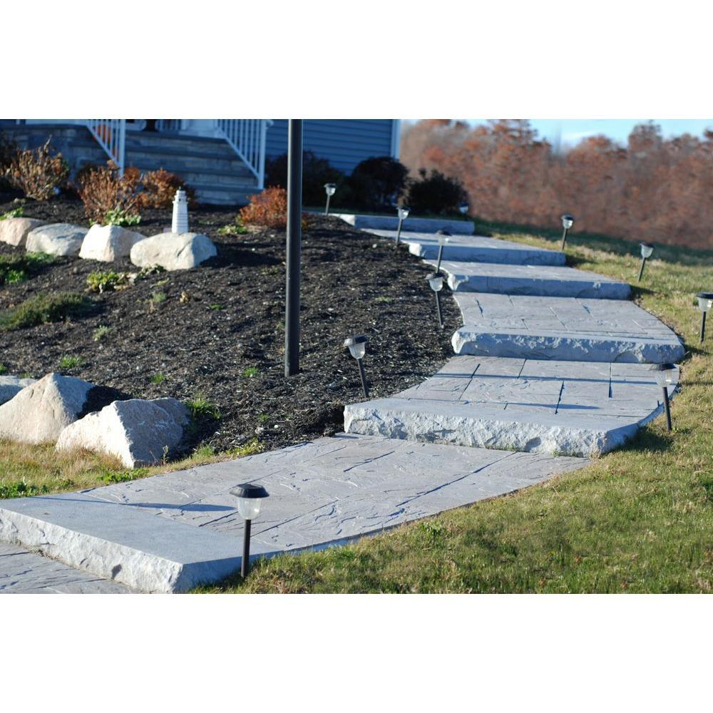Patio-on-a-Pallet 10 ft. x 10 ft. Concrete Gray Basket weave Yorkstone Paver (37 Pieces/100 Sq. Ft) - Super Arbor