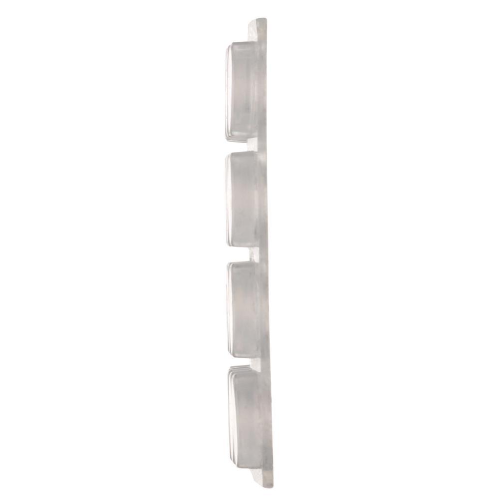 Scotch 1/2 in. Clear Round Self-Stick Rubber Bumpers (40-Pack) - Super Arbor