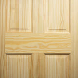 24 in. x 96 in. 6-Panel Pine Unfinished Solid Core Interior Door Slab - Super Arbor