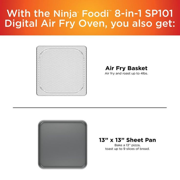 Stainless Steel Foodi Digital Air Fry Oven, Convection Oven, Toaster, Air Fryer, Flip-Away for Storage