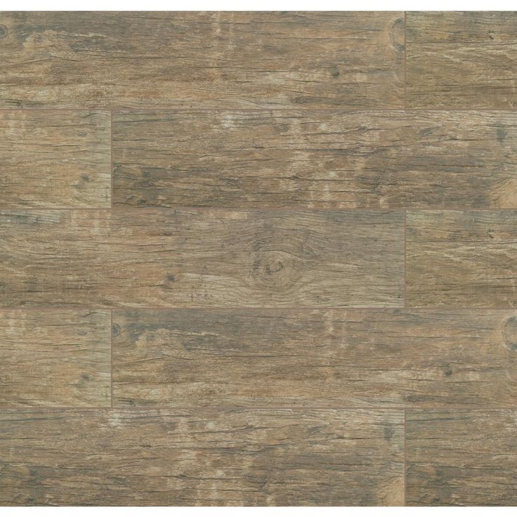 MSI Redwood Natural 6 in. x 24 in. Matte Porcelain Floor and Wall Tile (10 sq. ft./case)
