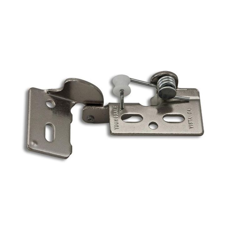 Chrome #6 x 1/2 in. Overlay Non-Wrap Self-Closing Hinge