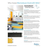 Forbo Flooring Systems Marmoleum Cinch Loc Seal Honeysuckle 10-mm T x 12-in W x 36-in L Waterproof Tile Look Laminate Flooring (20.34-sq ft / Carton)
