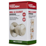 Hyper Tough Interior Non-Locking Tulip Style Passage Doorknob, Stainless Steel