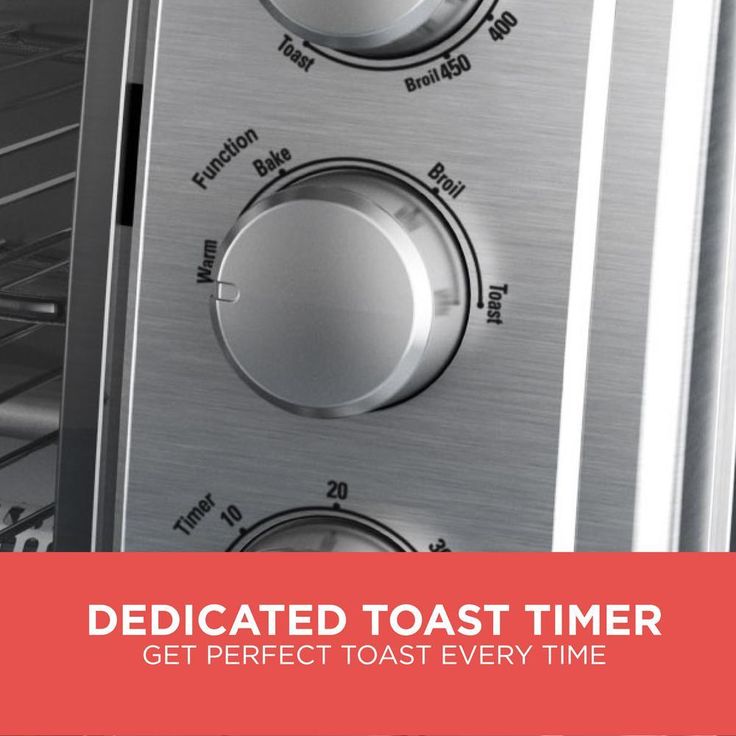 1500 W 9-Slice Silver Toaster Oven with Temperature Control and Built-In Timer