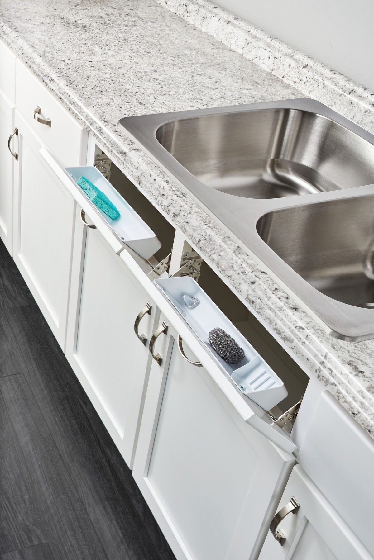 Rev-A-Shelf 14-in W x 3-in H 1-Tier Door/Wall Mount Plastic Tip-Out Tray Set