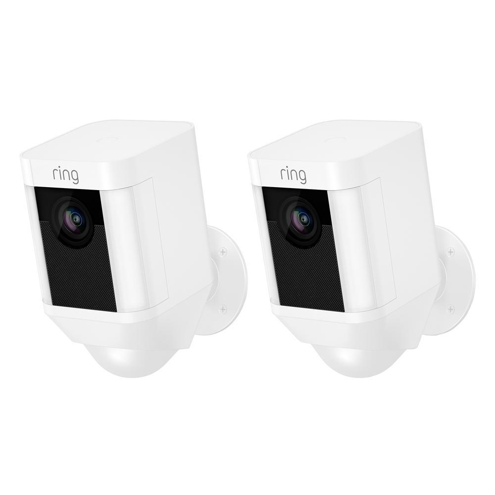 Spotlight Cam Battery Wireless Outdoor Bullet Surveillance Camera, Black (3-pack) - Super Arbor