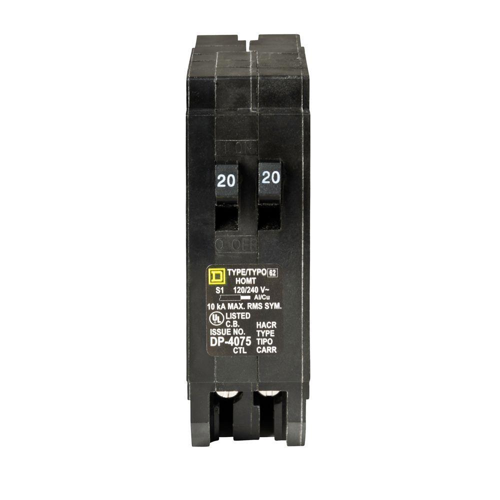 Homeline 2-15 Amp Single-Pole Tandem Circuit Breaker - Super Arbor