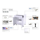 Cambridge 12-in W x 12-in H x 2-in D Glossy White Engineered Wood Door Base Stock Cabinet