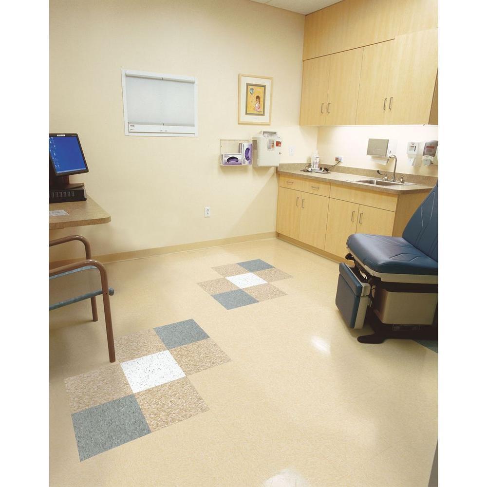 Armstrong Imperial Texture VCT 12 in. x 12 in. Desert Beige Standard Excelon Commercial Vinyl Tile (45 sq. ft. / case) - Super Arbor