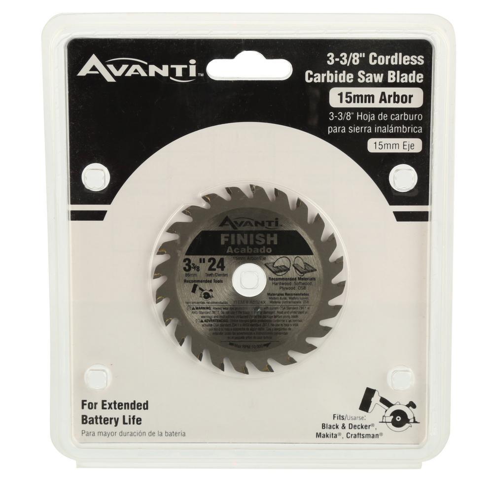 3-3/8 in. x 24-Teeth Finish Saw Blade - Super Arbor