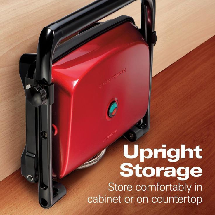 1400-Watt Red Panini Press with Floating Lid