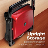 1400-Watt Red Panini Press with Floating Lid