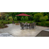 Patio-on-a-Pallet 12 in. x 24 in. and 24 in. x 24 in., 48 sq. ft. Concrete Gray Variegated Basketweave York-Stone Pavers - Super Arbor