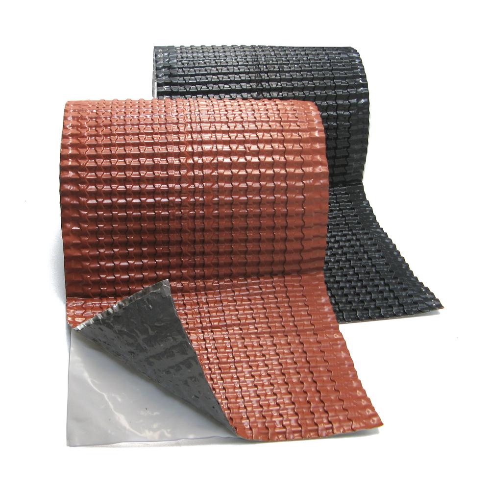 11.8 in. x 196.85 in. 3D Black Chimney Flashing - Super Arbor