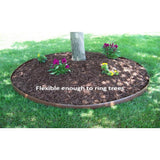 Valley View Industries 20 ft. L x 2 in. W x 3 in. H Light Brown Tall Resin Innovative Edge No Dig Edging with 9 in. Poly Stakes (10-Quantity) - Super Arbor
